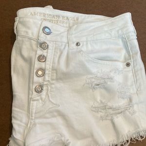 Distressed booty shorts
